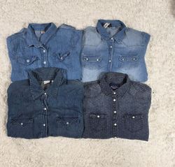 Camicia di denim Y2k