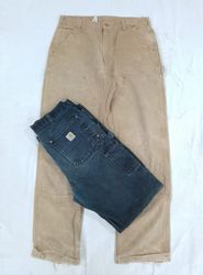 CR5186 Vintage Durable Carhartt Double Knee Workwe..