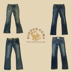 Y2K unbranded bootcut jeans(HG-047)