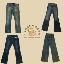 Jean bootcut unique Y2K (HG-048)