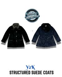 Y2K strukturierte Wildledermäntel - UMW0012