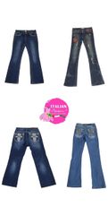 Y2k unique embellished jeans