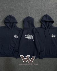 Stussy Rework Style Navy Color Pullover Hoodies - ..