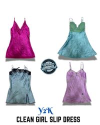 Y2K Clean Girl Slip Dresses - UMW0024