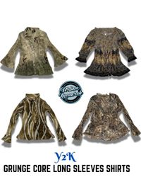 Y2K Grunge Core Long Sleeves Shirts - UMW0031