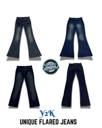 Y2K Unique Flared Jeans - UMW0037