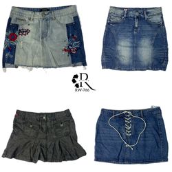Y2K Unique Denim Skirts (RW-765)