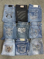 Y2K Embroidered /Rhinestone jeans Bootcut