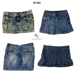 Minigonne in denim Y2K IT Girl (RE-2032)