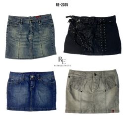 Gonne Mini in Denim IT Girl Y2K (RE-2036)