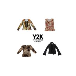 Y2K European Mesh Long sleep Tops (YWV39)