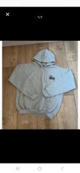 Rework Style Grey Stussy hoodie.