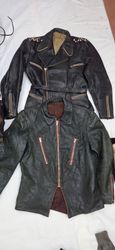 Herren deutsche, französische Vintage-Lederjacken