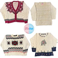 Y2K Boho Styled Sweaters
