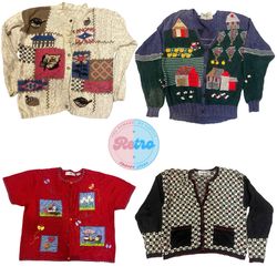 Y2K Multi Themed Cardigans & Sweaters