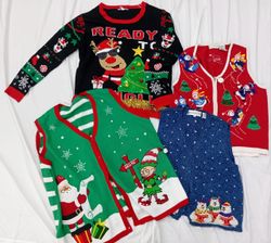 IQ0723 Y2K Santa Babe Weihnachts-Pullover