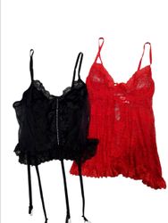 Romantische Mesh-Oberteile -13p -15/9/25