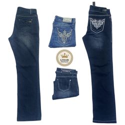 Y2K Embroidered Jeans AT52