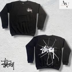 Stussy rework style shattered style sweatshirts