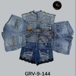 Shorts in denim blu vintage - Mini shorts in denim..