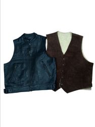 Gilet en cuir suédé -6p -19/9/25