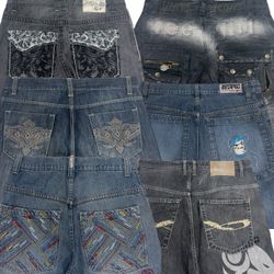 Y2k Baggy Hip Hop Heans (F-48)