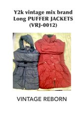 Y2K Vintage Long Puffer Jackets for Women (Mix Bra..