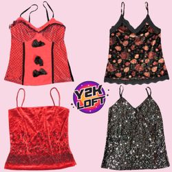 Y2K Love Story Cami Tops