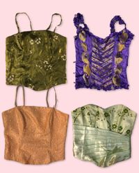 Y2K Girly Colour Corsets S-1277