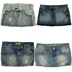 Saia mini Y2K para mulheres