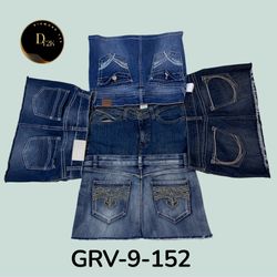 Women’s Embroidered Denim Mini Skirt – Trendy Casu..