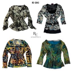 Y2K Gothic style Full sleeves Tops(RE-2043)