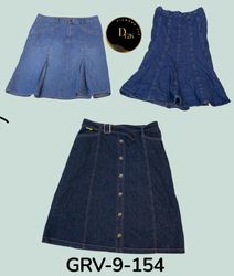 Trendy Women’s High-Waist Denim Maxi Skirt – Vinta..