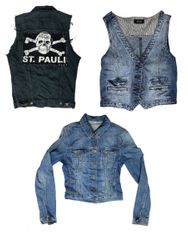 Grunge & Denim!! Mix Jackets & Waistcoat..