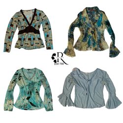 Top con motivi retro Y2K (RW-788)