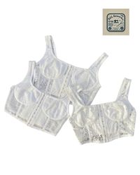 Upcycled Lace-net corset Top