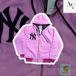 Vestes à capuche NY PINK Carhartt rework style
