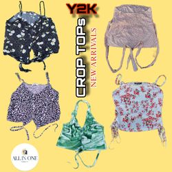 Vintage Y2K Cute Crop Tops Mix