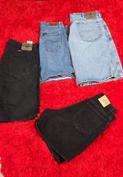 Mix branded denim shorts