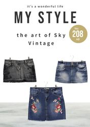 Gonne mini in denim Y2K (AB 208)