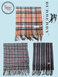 T1501 Burberry Scarves 100% Authentic Cashmere/Woo..