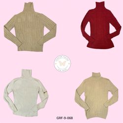 Y2K Vintage Hi-Neck Sweater – Minimalist Streetwea..