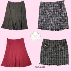 Vintage Y2K Plaid Wool Skirt – Preppy Street Style..