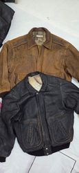 Men's flight/bomber vintage leather jack..
