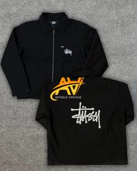 Stussy Rework Style Black Detroit Jackets