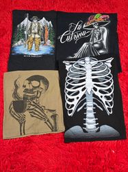 Skelettdruck-T-Shirts
