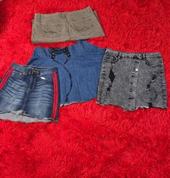 Jupes en denim mi-longues