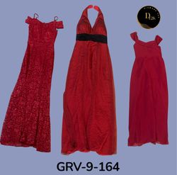 Roter bestickter Polyrock – Schicker Y2K Vintage-S..