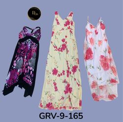Stilvolles Damen-Mischdruck-Polyesterkleid – Perfe..
