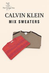 Calvin Klein Knitwear Mix – V-Neck, High Neck & Fu..